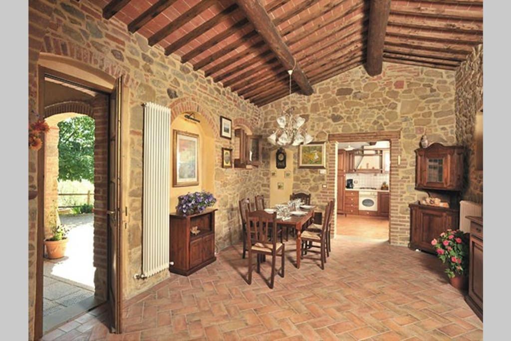 Tuscan Charme Of Cottage Roccaio Countryside Cortona Castiglion Fiorentino Bagian luar foto